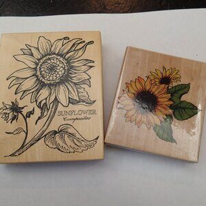 Sunflowers Stampers set of 2